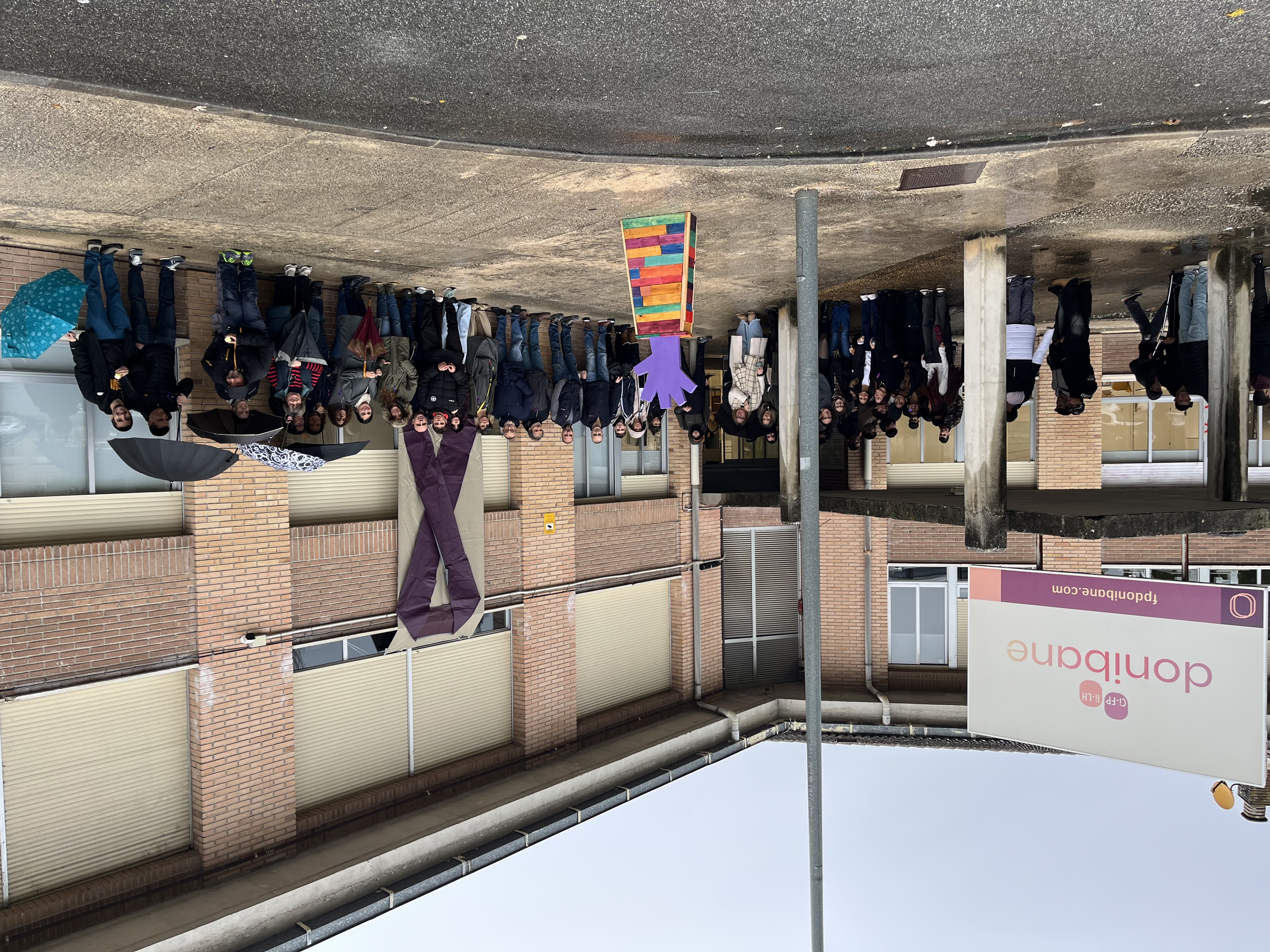 CI Donibane conmemora el 25N, Día Internacional contra la violencia de género.